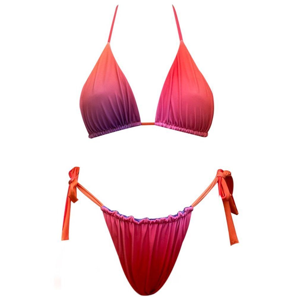 NWT Solkissed Alexis Top Maverick Bottom Bikini in Sunset Kissed(REVERSIBLE)